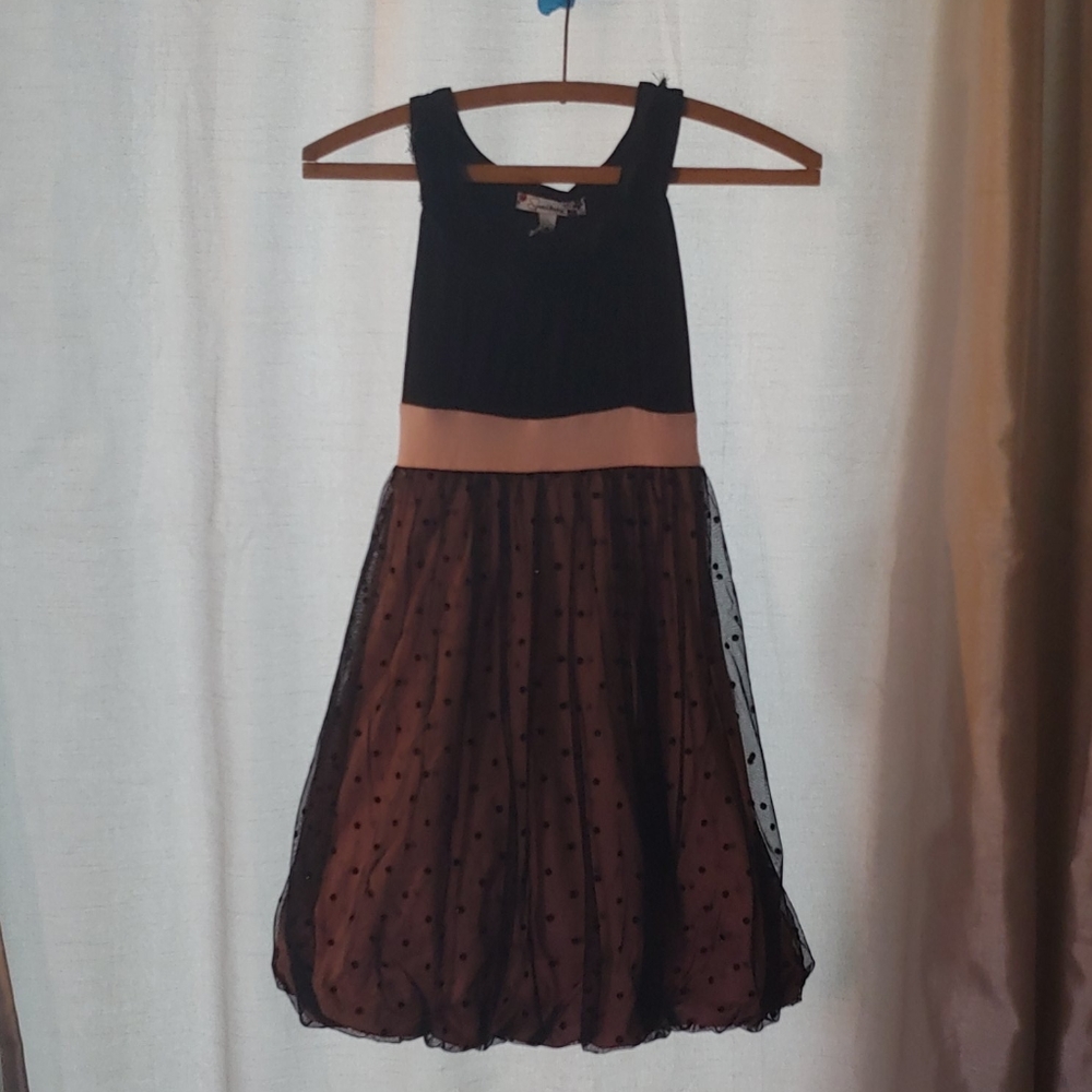 Black and pink girls dress